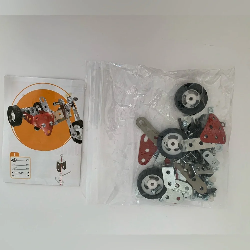 ERECTOR Set / Design Side Car / 1 Model / 91 Parts / #84 2780 / Kit Ages 8+